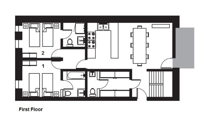 The Farmhouse Val d’Isere Floor Plan 1